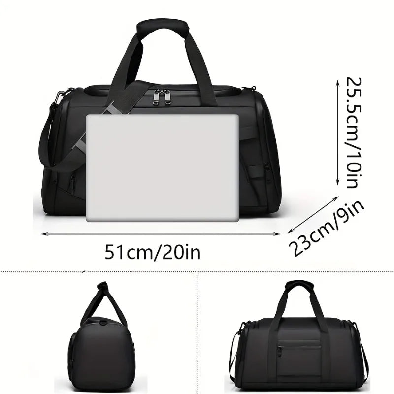 Large Capacity Multifunctional Travel Duffels With Multiple Compartments Suitable For Fitness Travel And Overnight Travel