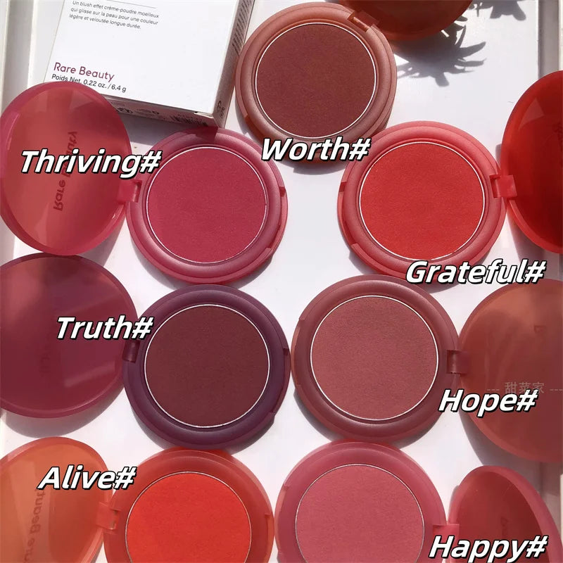 New Rare Beauty Mousse Blush Soft Texture Lasting Waterproof Glow Lightweight Cheek Makeup for All Skin Tones Women Daily Beauty