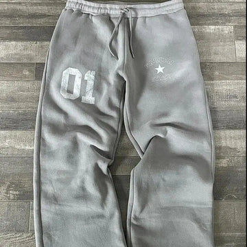 2026 Summer Grey Washed Sweatpants 3D Printed Elastic Waist Baggy Trousers Men's Casual Quick Drying Kids Streetwear