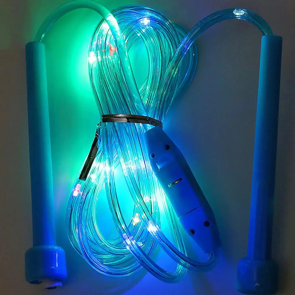 Illuminated Jump Rope Kids Night Exercise Fitness Training Entertainment Glowing Rope Skipping Fun Toys Optical Playing Led Lamp
