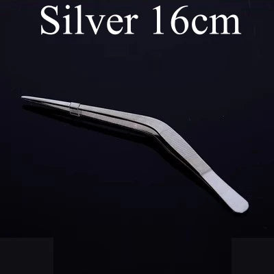 Stainless Steel Kitchen & Bar Tweezer Food Tongs Kitchen Cooking Medical Tweezer Copper/Gold/Black Plated Bar Tool