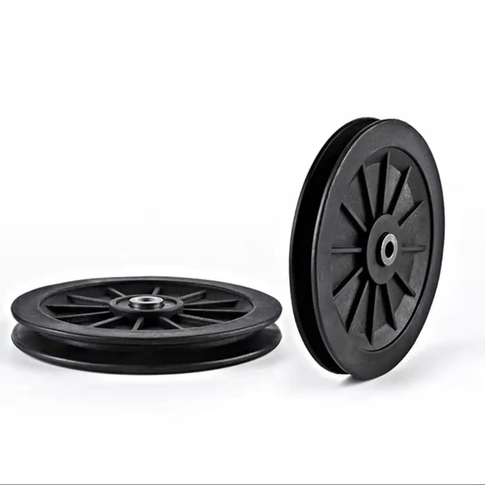 Fitness Equipment Parts Pulley Wheel Cable Machine Part Black Nylon Pulley Good Wear Resistance Light Weight Nylon Bearing