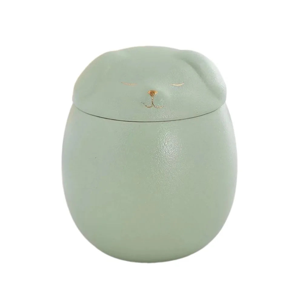 Ceramic Funeral Urn for Pets 200ml Dog/Cat Shape Dog Cat Cremation Urns Moisture Proof Memorials Bird Mouse Urn Dog Supplies