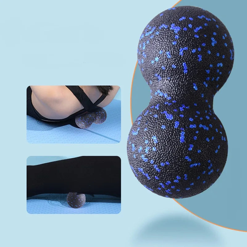 High-Density Peanut Body Massage Ball Yoga Foam Block Fascia Roller for Muscle Relaxation Exercise Fitness Pain Relief