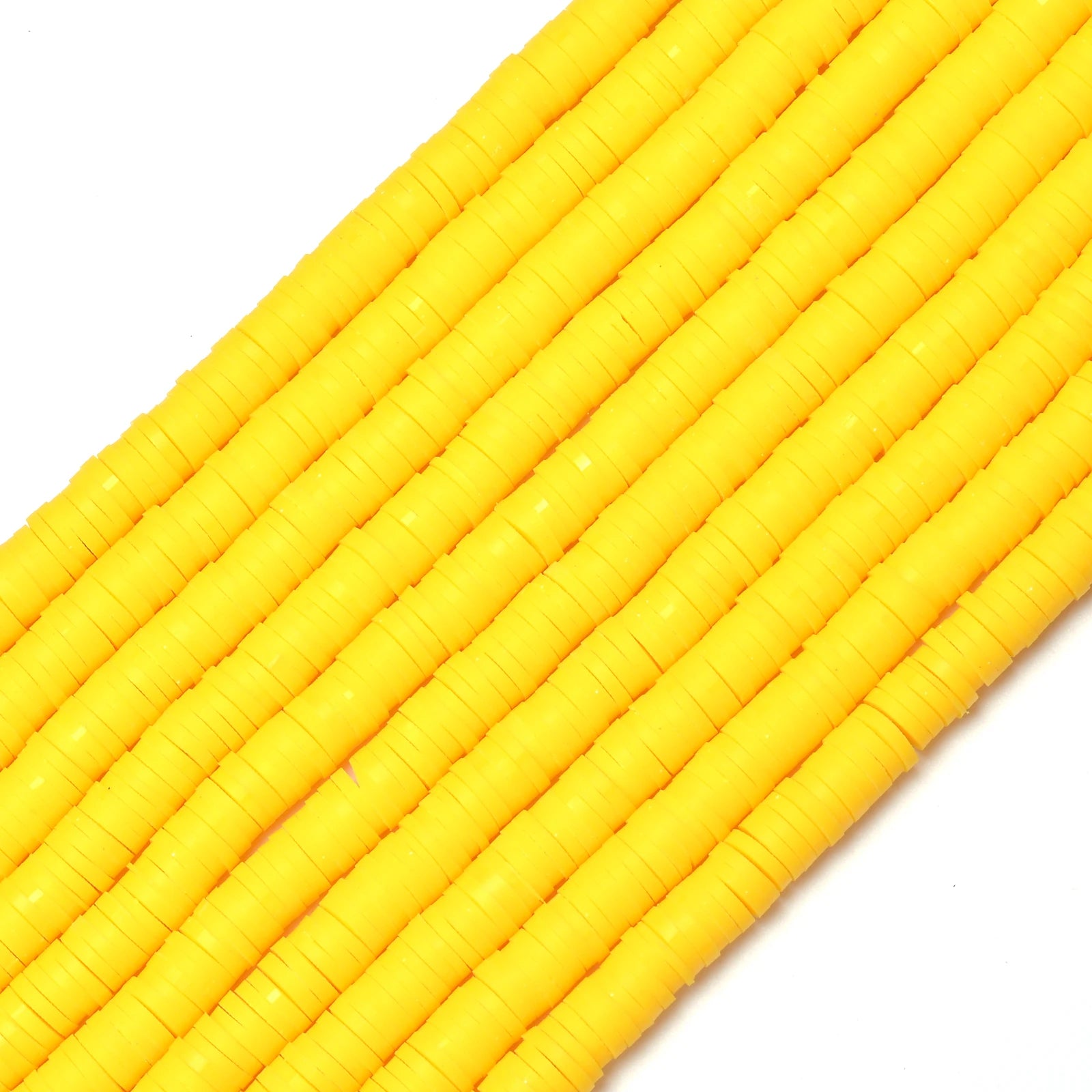 350pcs 6mm Flat Round Polymer Clay Beads Loose Spacer Beads for Jewelry Making DIY Needlework Bracelet Necklace Earrings