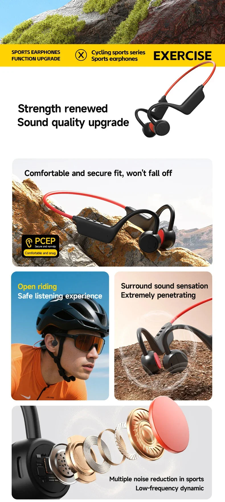 Lenovo Bone Conduction Headset Wireless Swimming Sports Headphone IPX8 Bluetooth 5.4 With Mic Waterproof Exercise Fitness 2026