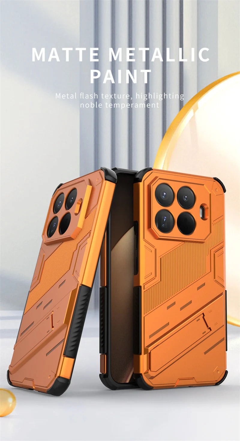 Xiaomi15T Pro Case Armor Shockproof Phone Cases For Xiaomi 15T Pro 5G Xiomi Mi15T Mi 15 T 2025 Magnetic Holder Stand Back Cover
