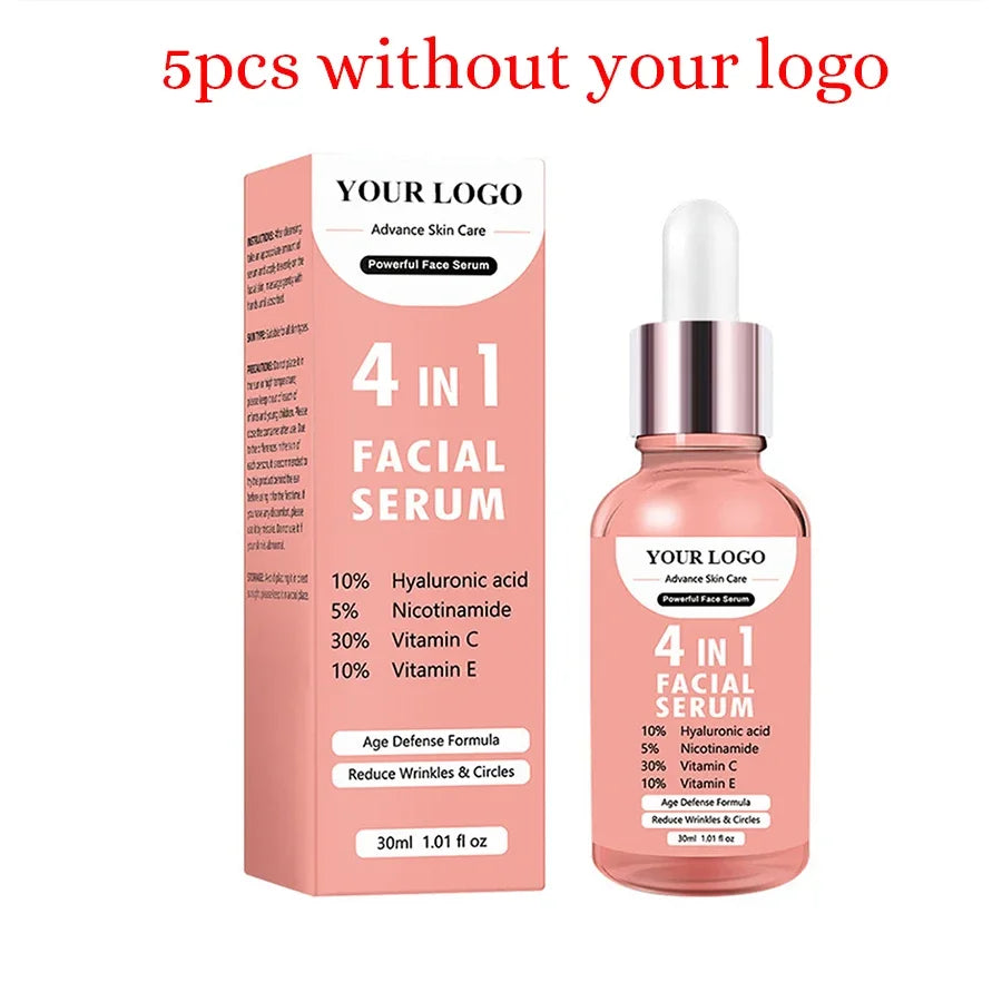 30ml Private Label Essence Custom Bulk Anti-Aging Repair Essences Powerful Hyaluronic Acid Face Skin Care Product VC Makeup
