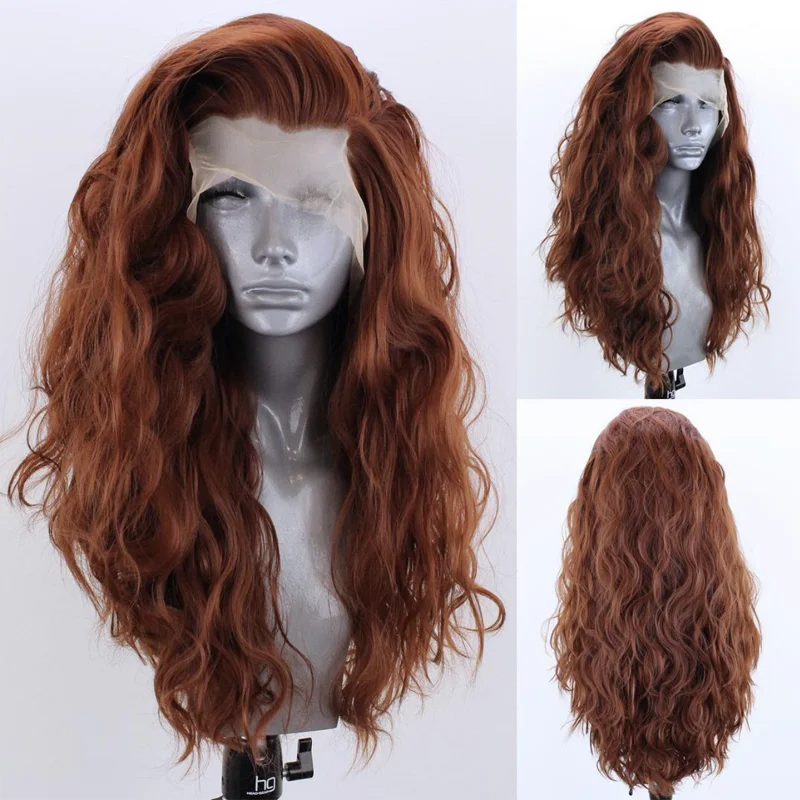 AIMEYA Blonde Lace Wigs For Women Synthetic Lace Front Wig White Hair Lace Frontal Wig Pre Plucked Hairline Synthetic Wig Party