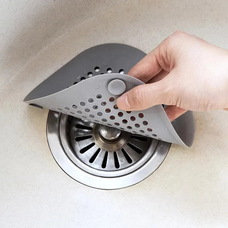Silicone Sink Strainer, Shower Drain Plug Hair Catcher, Bathtub Kitchen Sink Filter Screen Bathroom Accessories