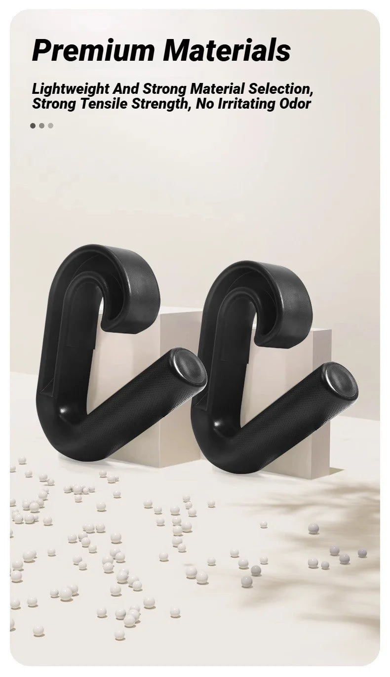 1Pair Fitness Pull Up Hand Grip Ergonomic Hook Handle Gym Multifunctional Down Grips Versatile Strength Training Equipments