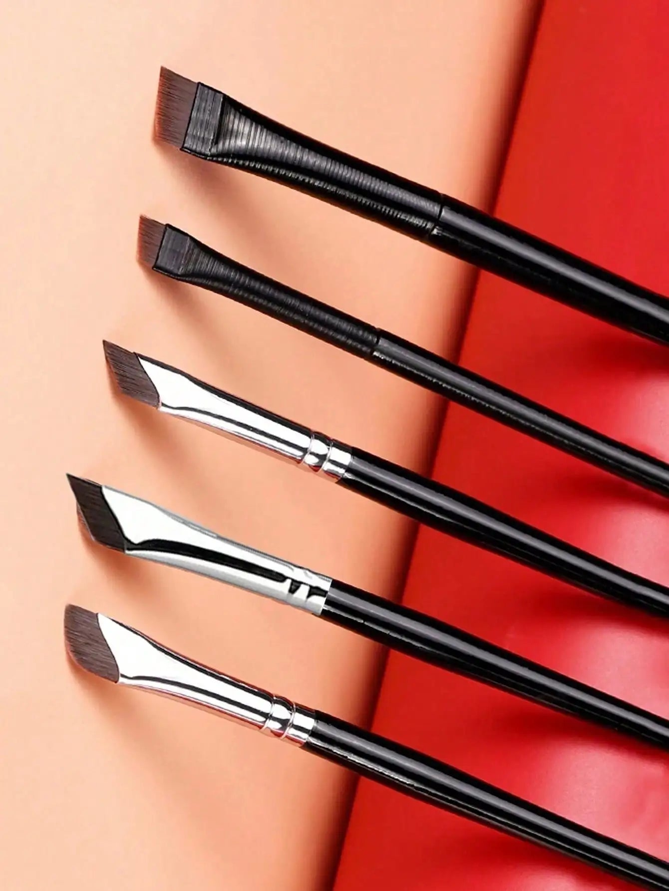 3pcs Makeup Brush Set, Including Angled Eyeliner Brush, Eyebrow Brush, And Ultra-Fine Eyeshadow Brush, Makeup Brush Set, Makeup Brush Kit, Makeup Brush Set, Full Makeup Brushes, Makeup Brush Set, Complete Makeup Tools, Makeup