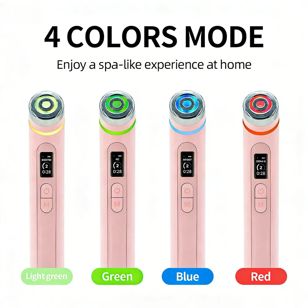 Multi Functional Four-Color Beauty Device, With 4 Modes Enhanced Absorption, Radiance, Elasticity, Facial Contouring,with 4 Mod