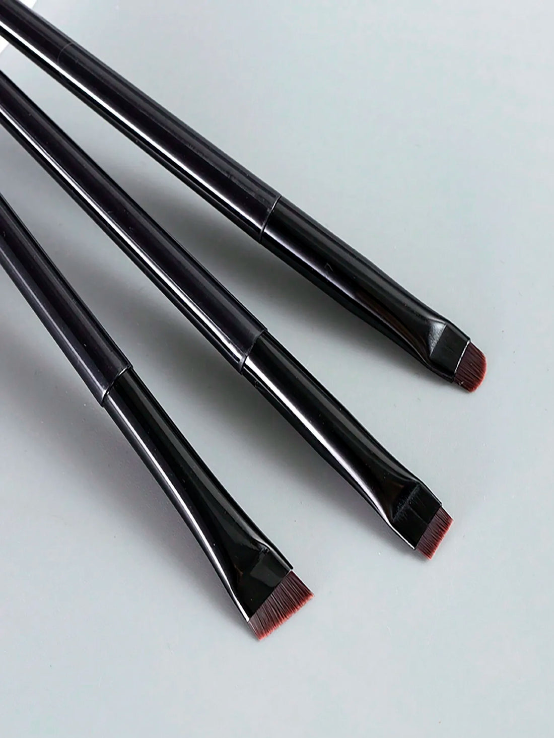 3pcs Makeup Brush Set, Including Angled Eyeliner Brush, Eyebrow Brush, And Ultra-Fine Eyeshadow Brush, Makeup Brush Set, Makeup Brush Kit, Makeup Brush Set, Full Makeup Brushes, Makeup Brush Set, Complete Makeup Tools, Makeup
