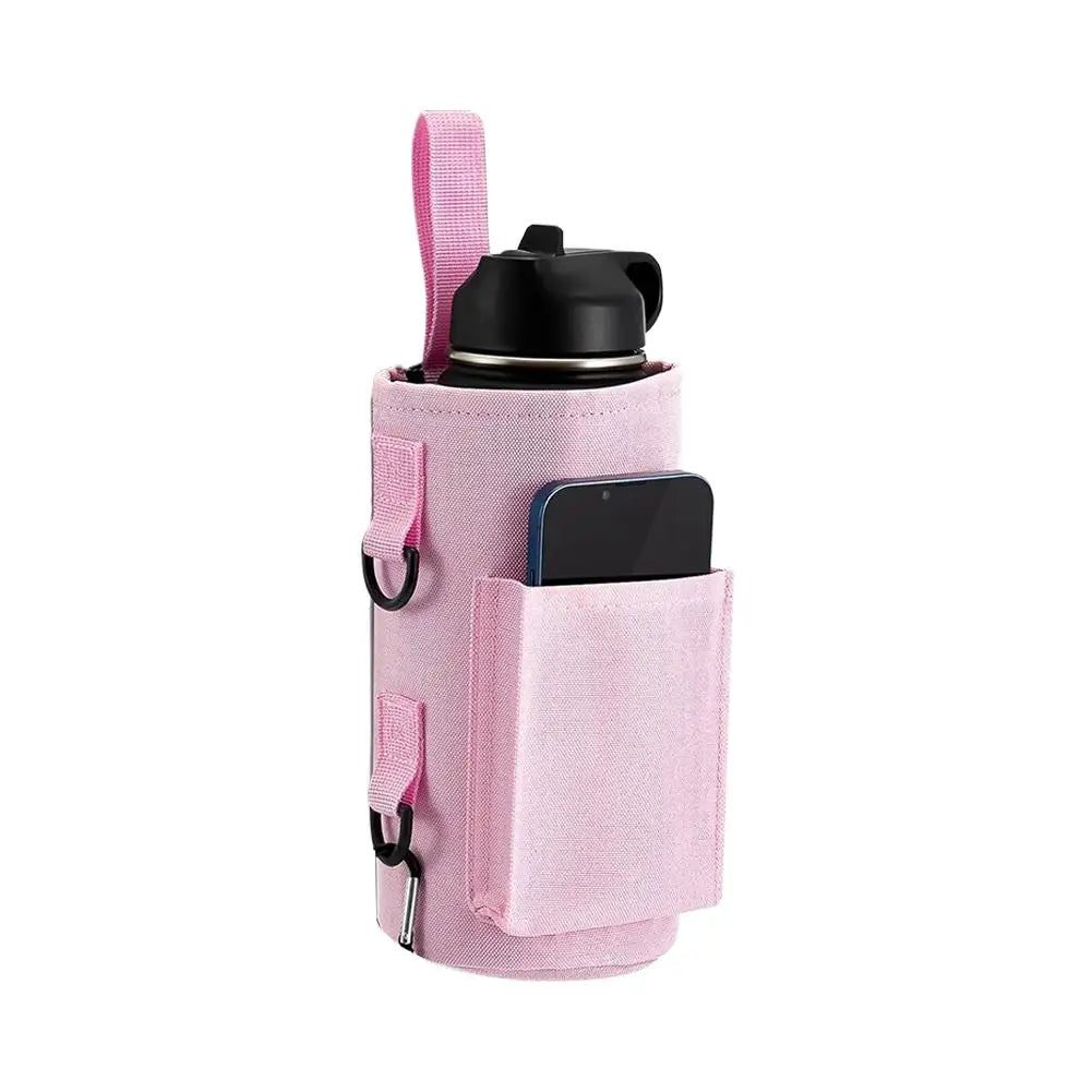 Magnetic Sling Bottle Bag with Shoulder Strap Water Bottle Holder Phone Holder for Men Women Workout Fitness Travel Outdoor