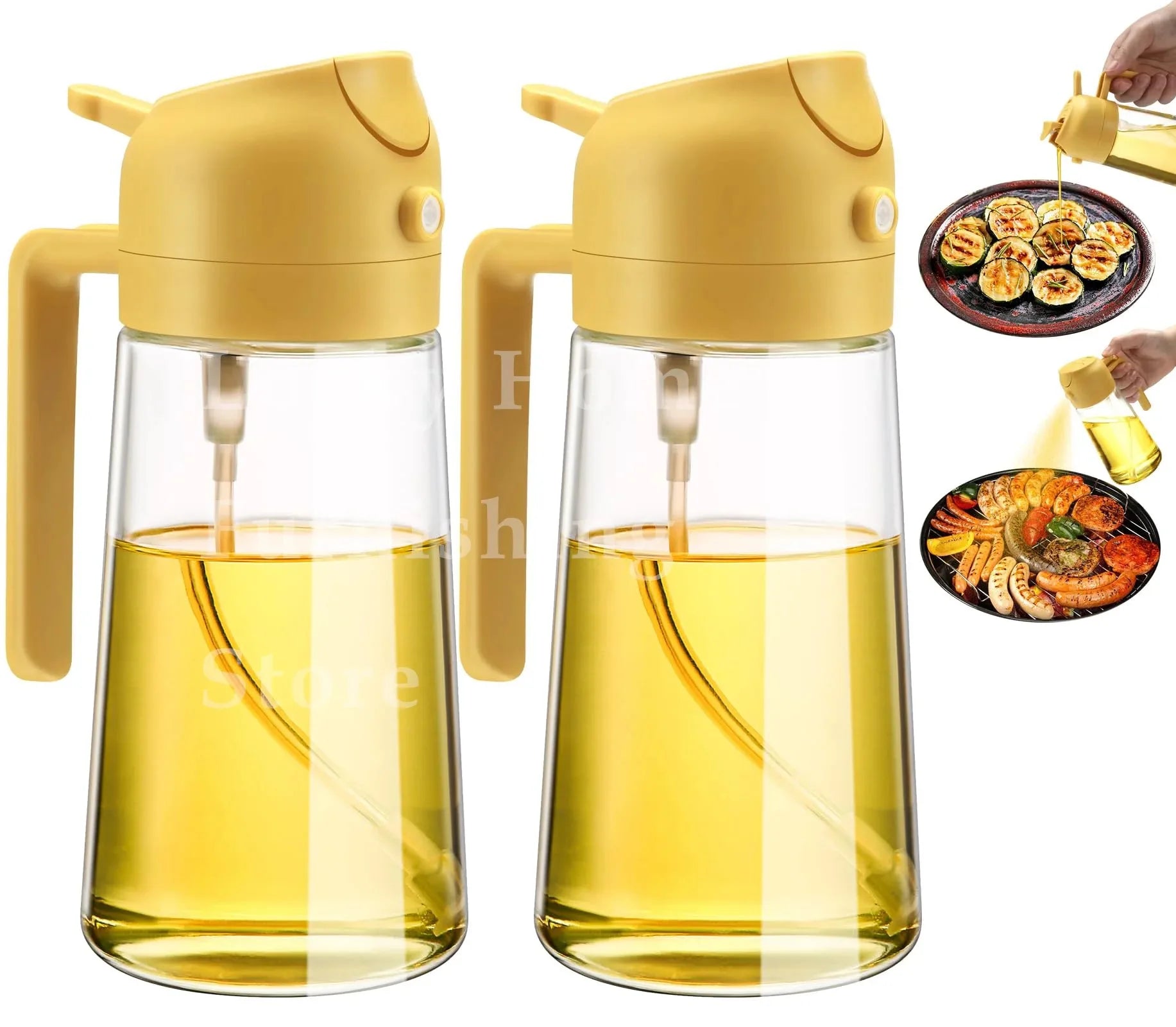 200/300/500ML Pneumatic Spray Bottle Fitness Barbecue Spray Oil Dispenser Kitchen Oil Spray Bottle Cooking Olive Oil Sprayer