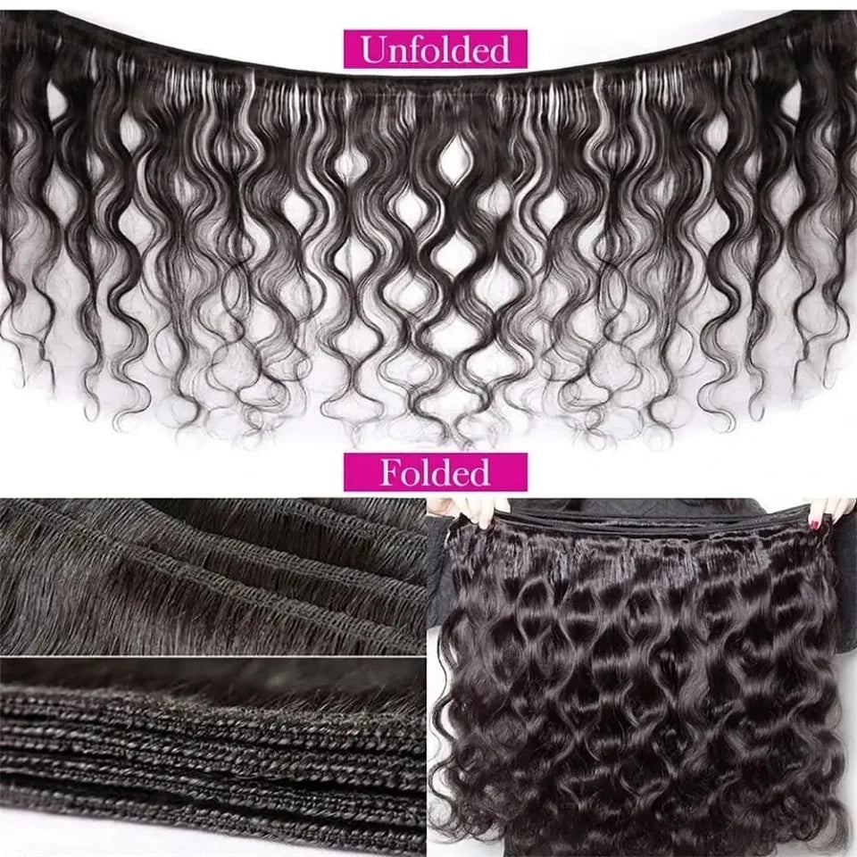 15A Human Hair Bundles Body Wave Unprocessed Virgin Human Hair Extension Real Wavy Weave Body Wave Bundle Human Hair Double Weft