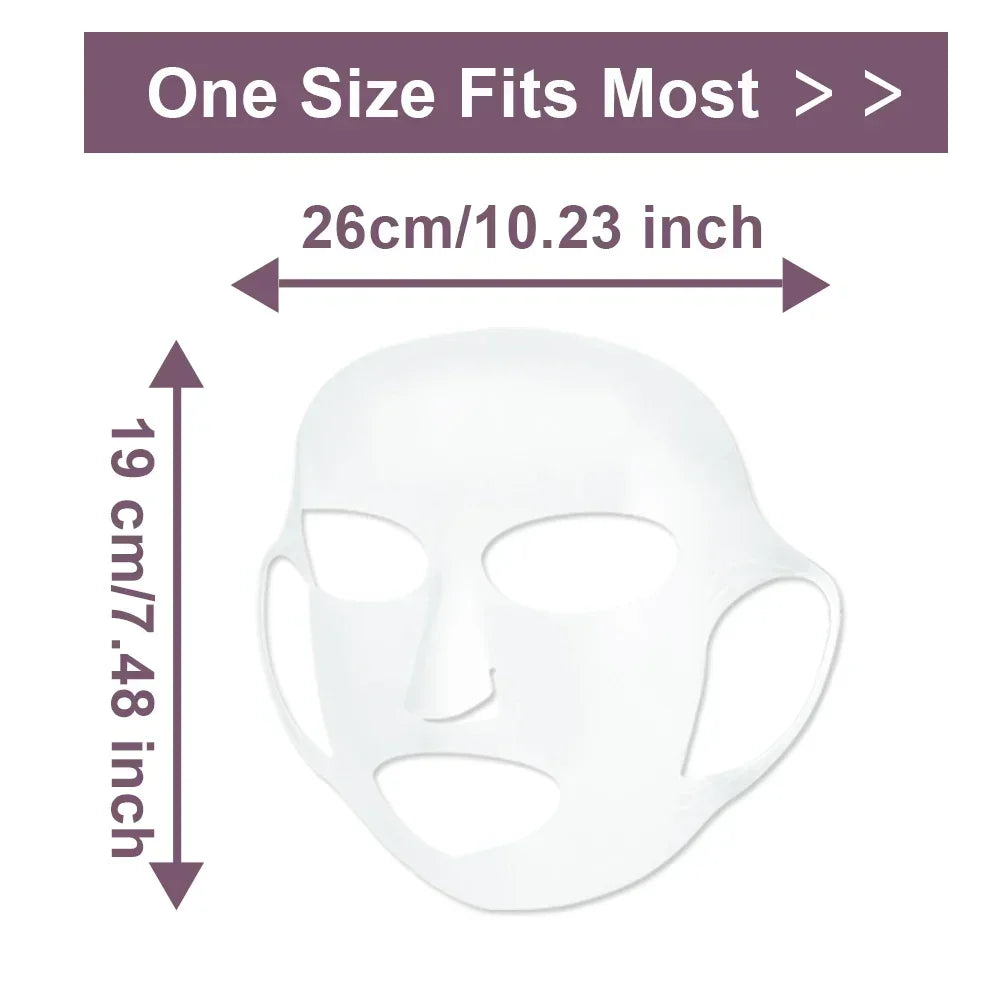 Silicone Facemask Holder Reusable Silicone Face Mask Holder for Sheet Masks Wet Locking Avoid Evaporation Skincare Beauty Tool