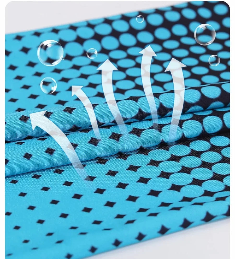 Summer Fashio Sunscreen Ice Silk Sleeve UV Sun Protection Cooling Anti-Slip Arm Sleeves Men Women Outdoor Sport Cycling