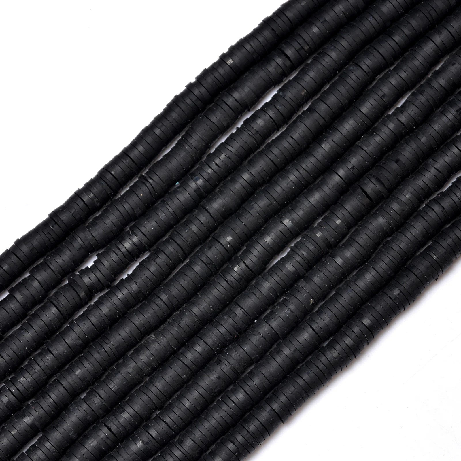350pcs 6mm Flat Round Polymer Clay Beads Loose Spacer Beads for Jewelry Making DIY Needlework Bracelet Necklace Earrings