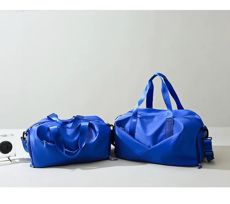 Large Capacity Fitness Bag Women's Handheld Oxford Cloth Yoga Sports Bag Fashionable Luggage Bag Wet And Dry Separation Can P...