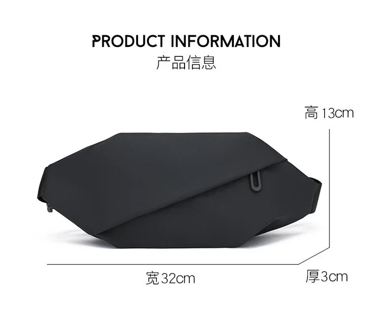 Men Minimalist Outdoor Sports Running Jogging Waist Bag Man Waterproof Fanny Pack Stylish Cross Body Belt Bag Waist Bag for Men