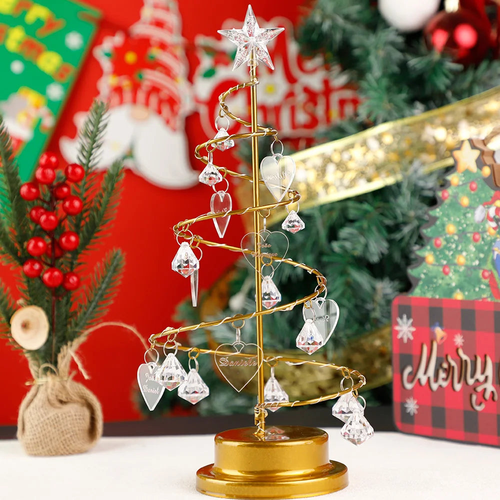 MaiLun Personalized Family Names Charms Christmas Tree Decoration Christmas Gift