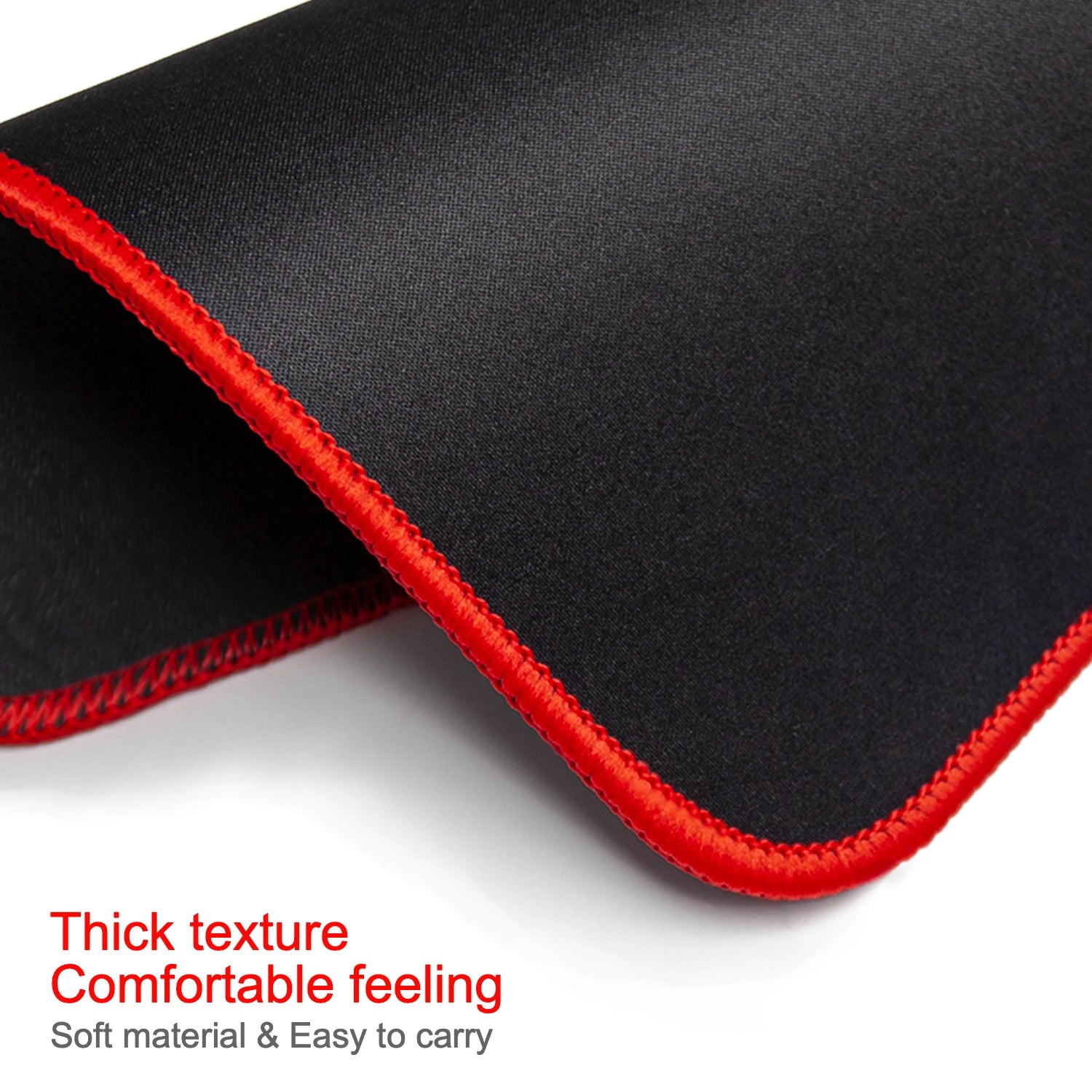 Mouse Pad with Stitched Edge Gaming Mousepad Small Non-Slip Rubber Base Washable Portable for Office Home Computer Laptop