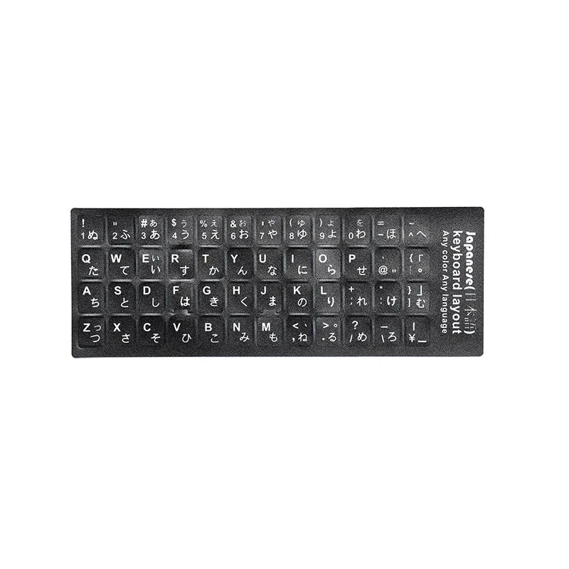 Russian French English Arabic Spanish Portuguese Hebrew Keyboard Stickers Letter Alphabet Layout Sticker For Laptop Desktop PC