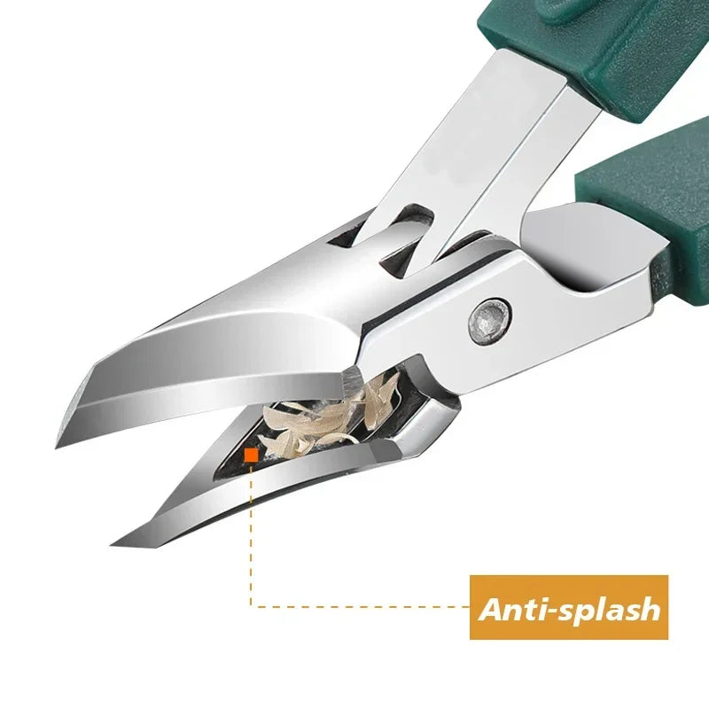25° Slant Edge Nail Clipper Wide Opening Stainless Steel Professional Ingrown Toenail Tools Eagle Beak Oblique Toe Nail Trimmers