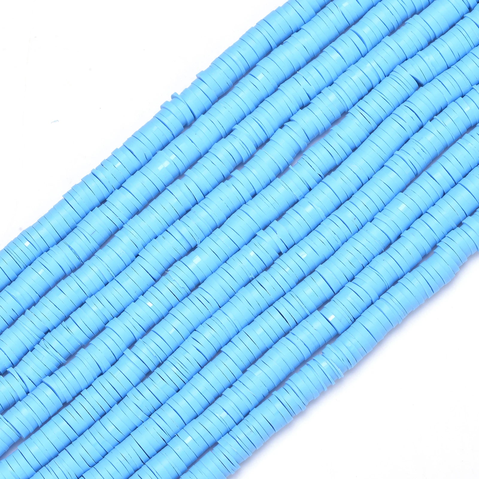 350pcs 6mm Flat Round Polymer Clay Beads Loose Spacer Beads for Jewelry Making DIY Needlework Bracelet Necklace Earrings
