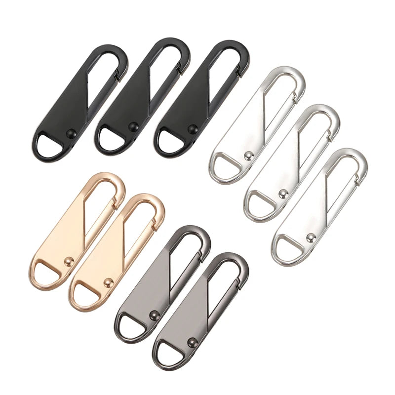 1/2/4/5/10Pcs Zipper Slider Instant Universal Repair Kit Replacement for Broken Buckle Travel Bag Suitcase Tent Backpack Zippers
