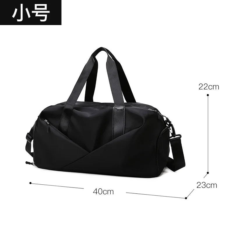 Large Capacity Fitness Bag Women's Handheld Oxford Cloth Yoga Sports Bag Fashionable Luggage Bag Wet And Dry Separation Can P...