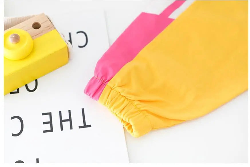 Fashion Autumn Children Suits Baby Boys Girls Clothes stamp Cotton T-Shirt Pants 2Pcs/sets Spring Toddler Clothing Sport Suits