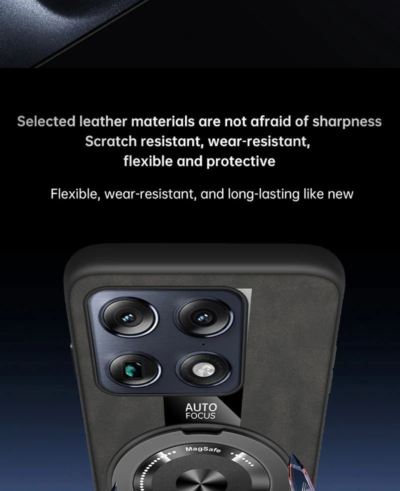 Case For Motorola Signature Moto Edge 70 Ultra X70 Air Pro Magnetic Holder Luxury Leather Phone Cover Ring Shell Silicone Bumper