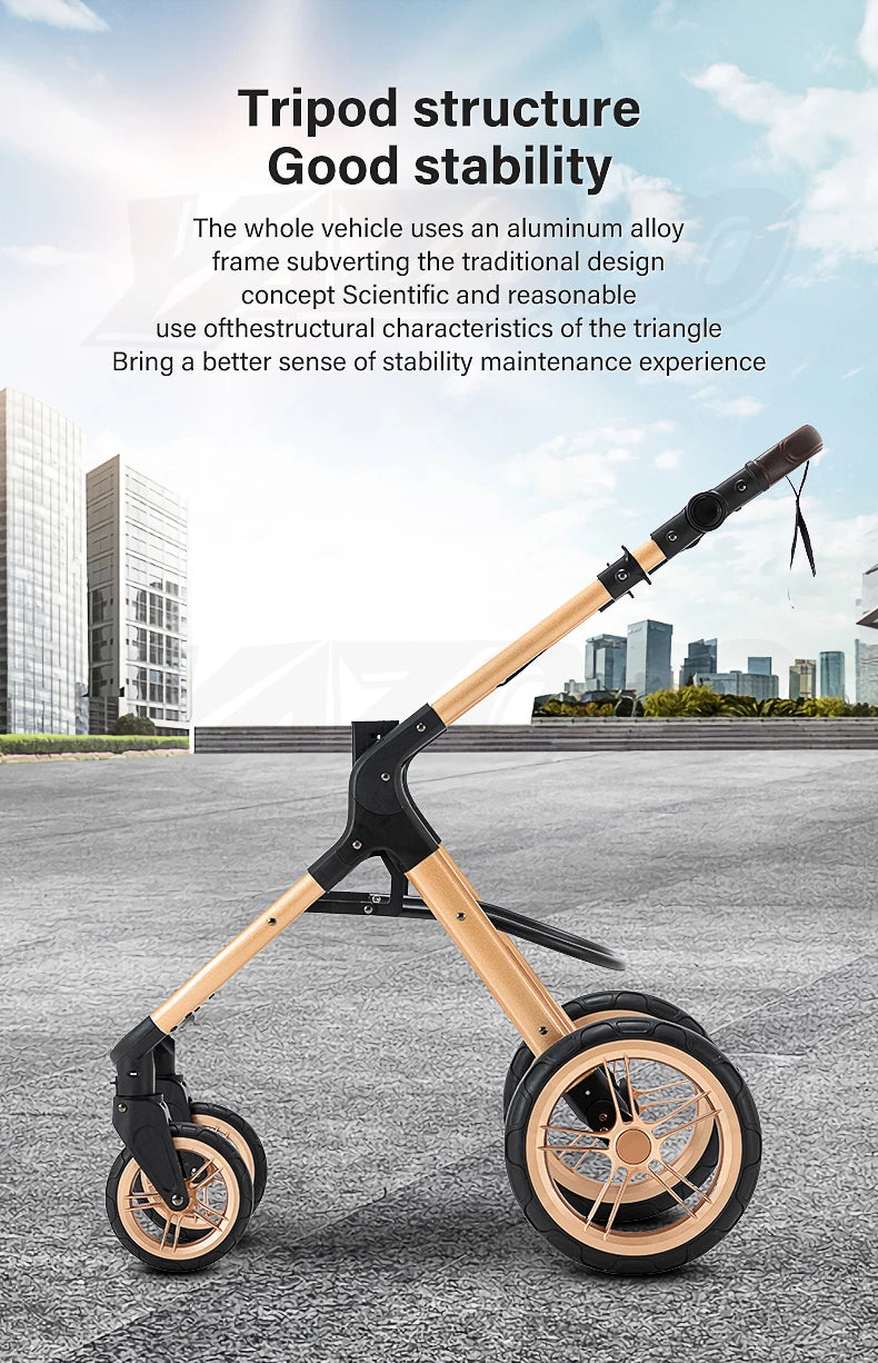 3-in-1 baby stroller travel system lightweight pram for newborns compact foldable Winter baby stroller baby buggy all-terrain