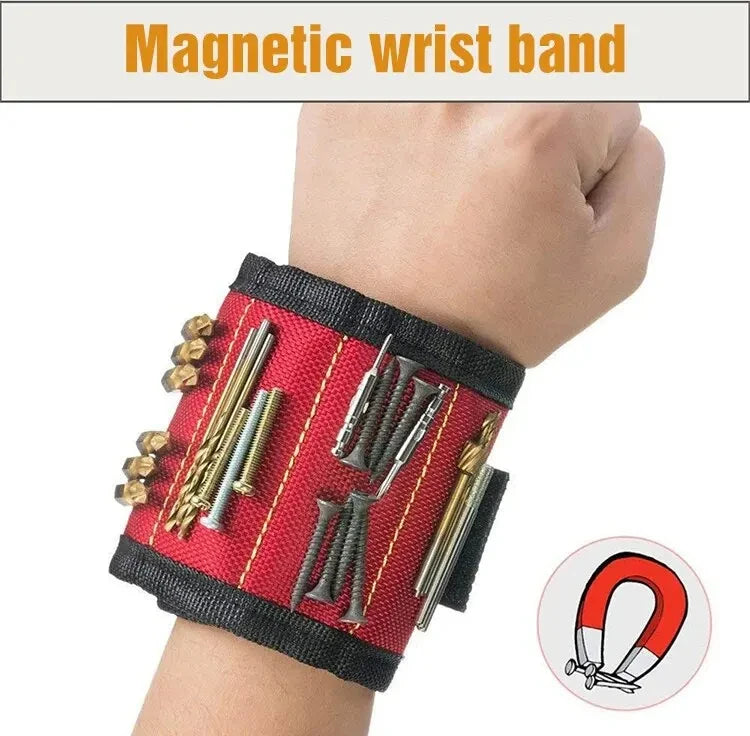 Magnetic Wristband for Holding Screws,Nails,Drilling Bits,Wrist Tool Holder Belts with Strong Magnets,Cool Gadgets for Men, Wome