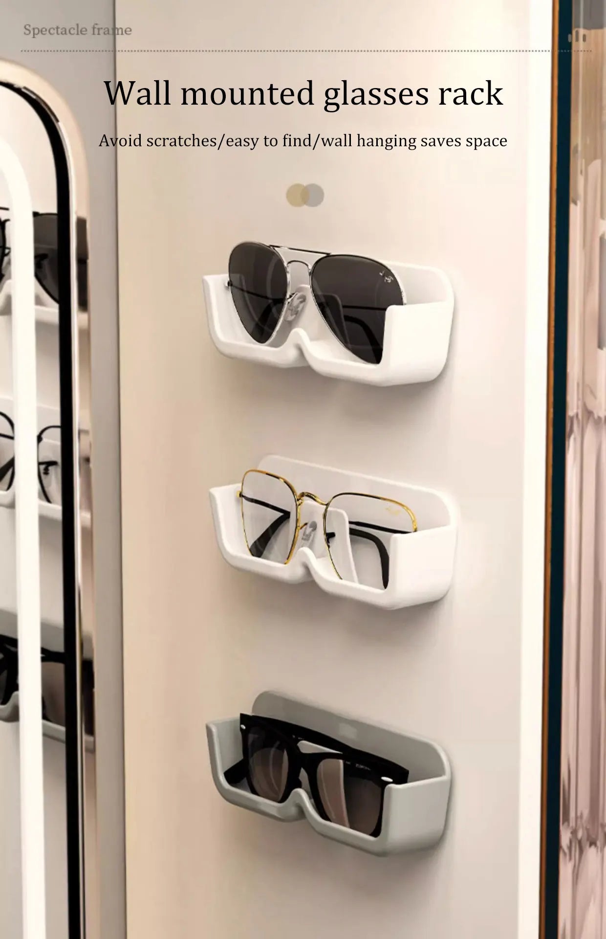 1pc Glasses Storage Rack Wall Mounted Sunglasses Sunglasses Display Props Myopia Glasses Frame Display Rack