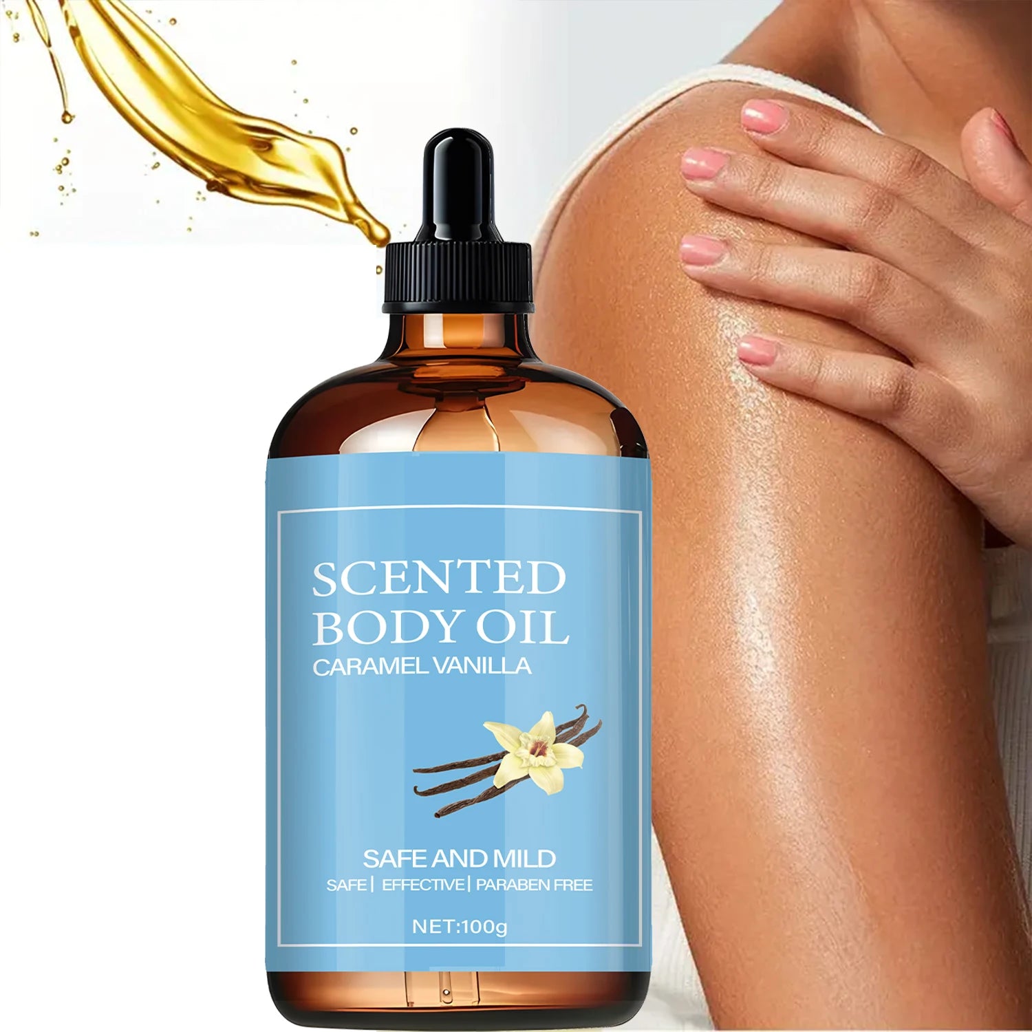 Fragrant Body Oil, Deeply Nourishing with Coconut Oil, Ascorbic Acid Strengthens the Skin Barrier, and the Formula Is Made with Pure Plant Ingredients, Specifically Designed to Improve Dryness and Peeling