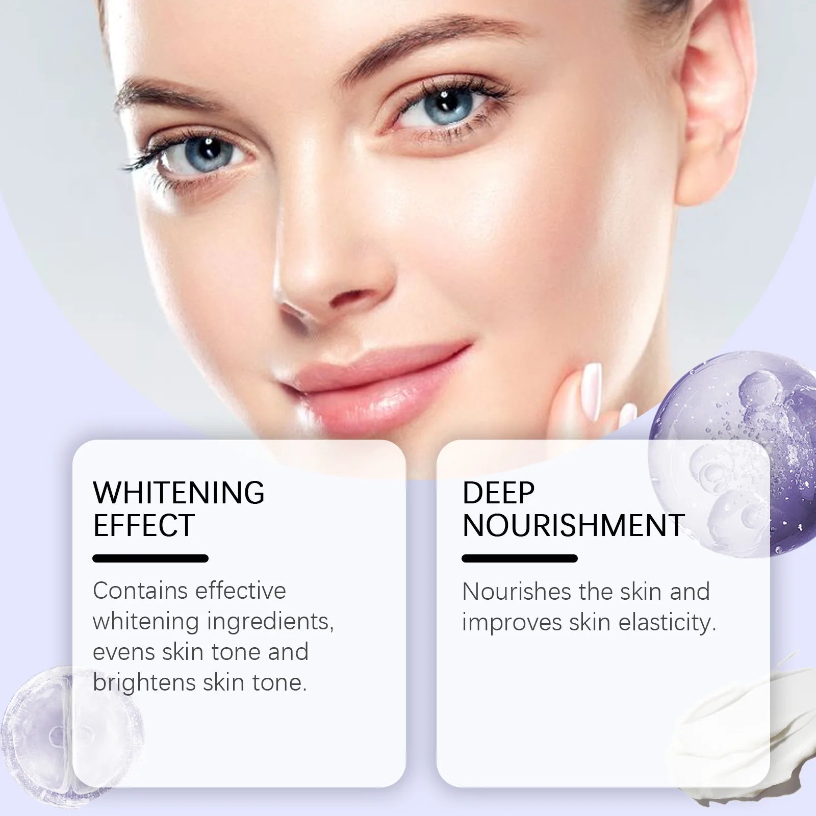 Brightening Cream Moisturizes and Cares for The Skin, Brightening The Complexion, Moisturizing and Repairing Dryness