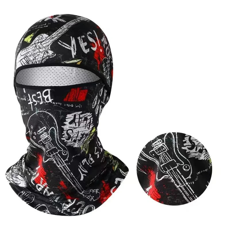 Summer Cool Ice Silk Balaclava - Full Face Cover with UV Protection for Cycling, Motorcycle & Outdoor Sports