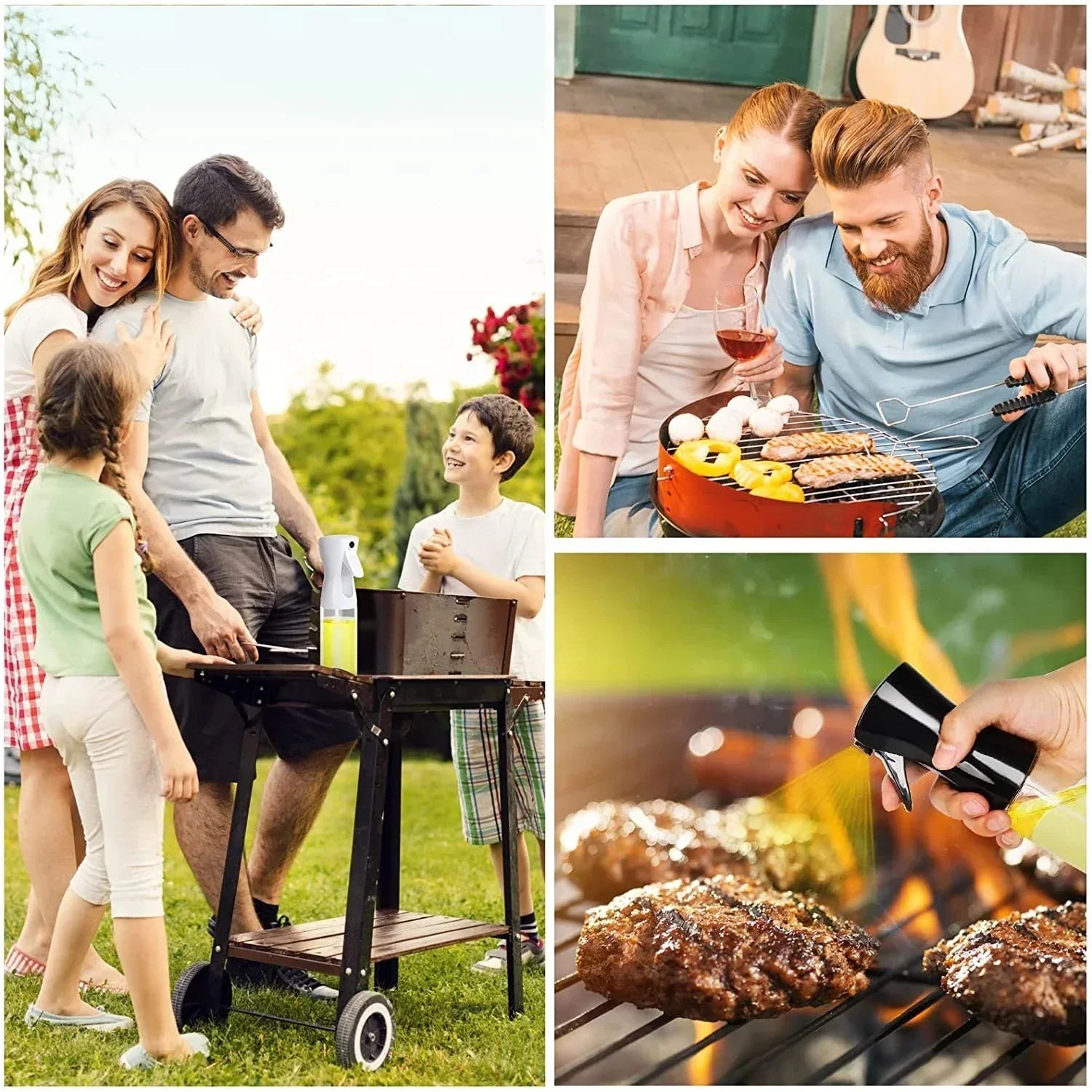 200/300/500ML Pneumatic Spray Bottle Fitness Barbecue Spray Oil Dispenser Kitchen Oil Spray Bottle Cooking Olive Oil Sprayer
