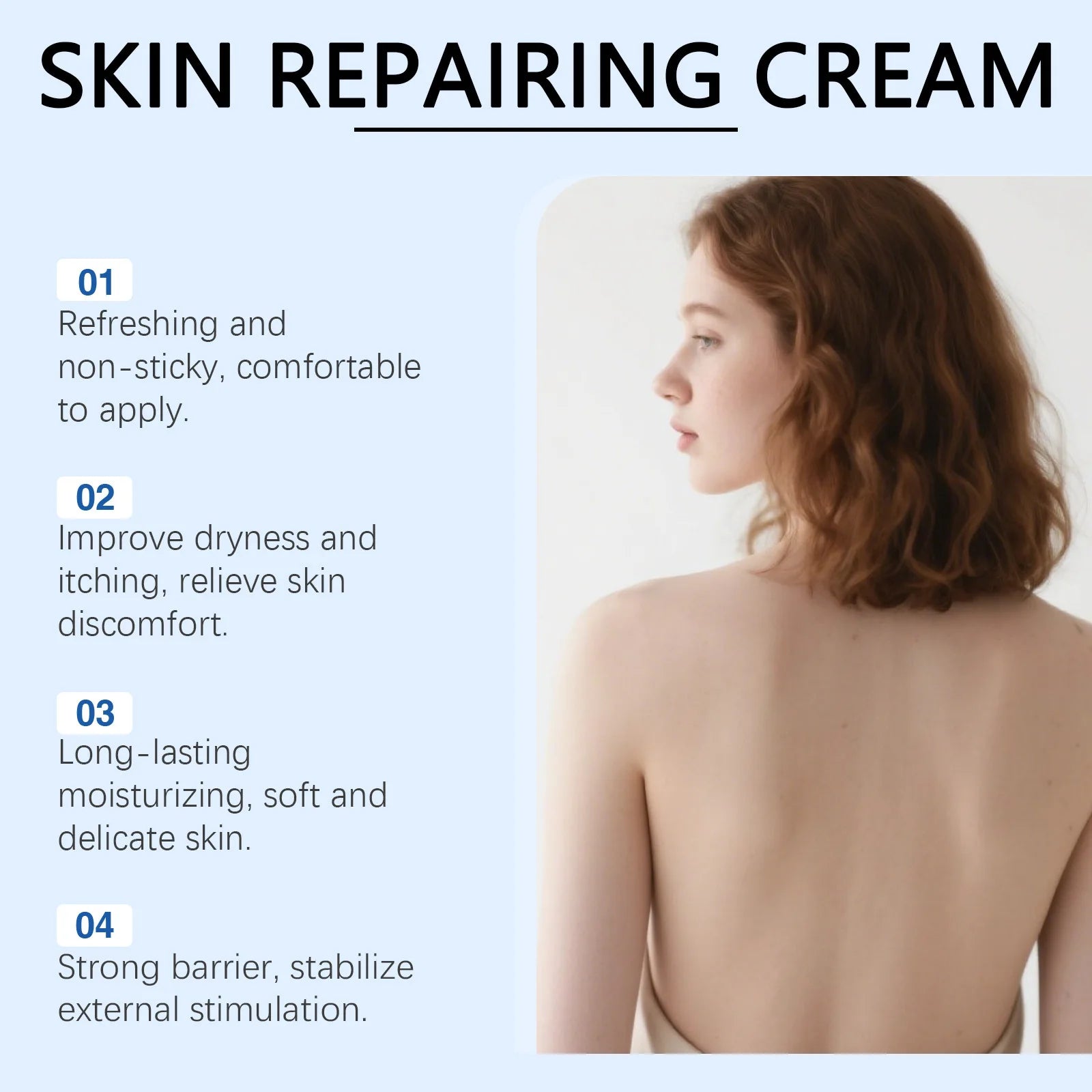 Skin Care Cream for Body Cleansing, Gentle Care, Moisturizing and Smoothing of The Skin