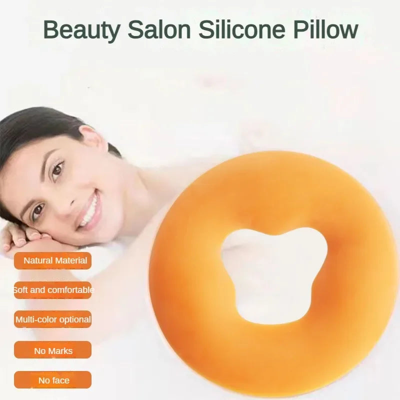 Soft Silicone Pillow SPA Beauty Pad Resuable Non-slip Massage Pillow Without Film Salon Face Massage Relax Beauty Cushion Pad