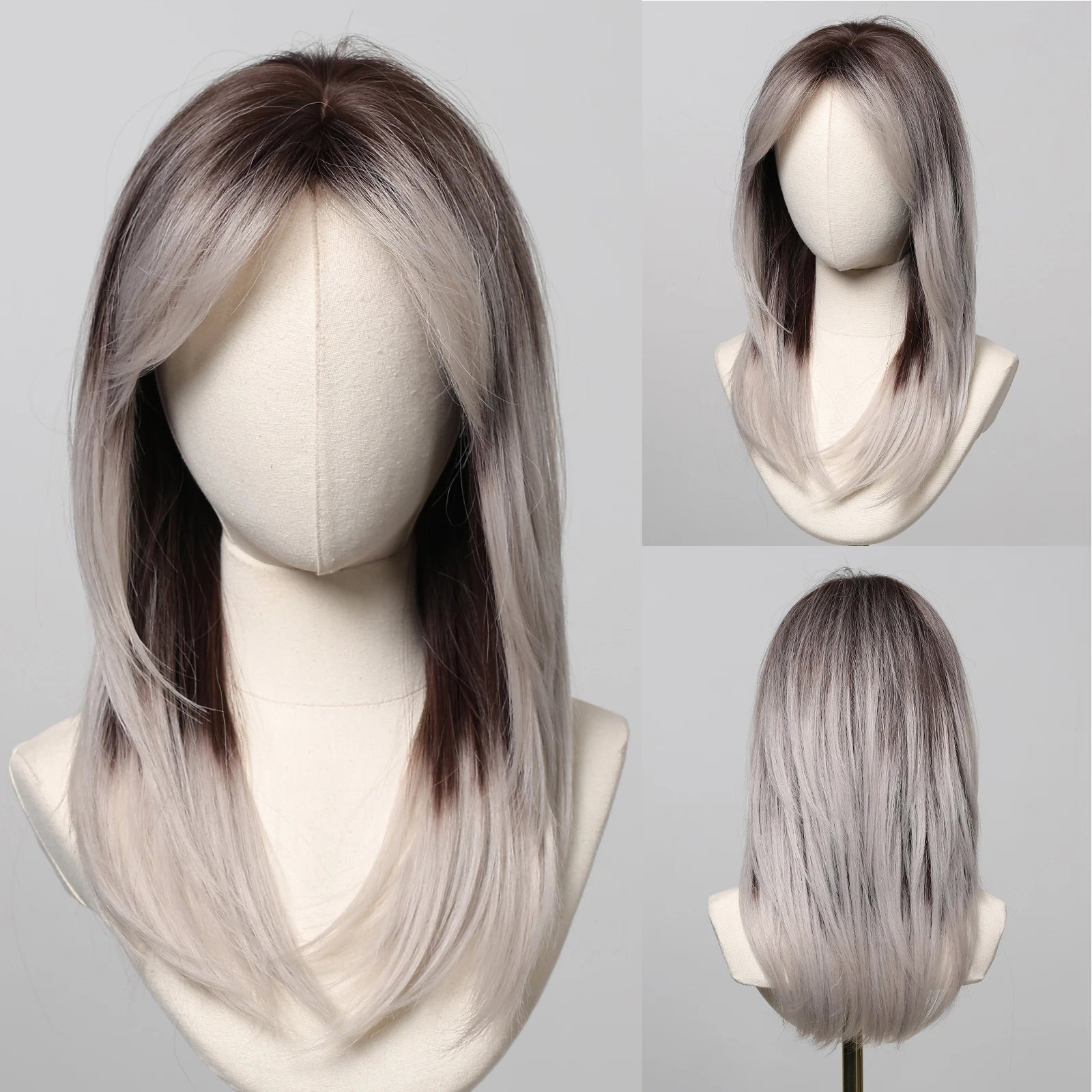 Party Wigs for Girls Fluffy Curly Hair with Bangs Orange Synthetic Wig for Women Cosplay Wigs Natural Daily Heat Resistant Fiber