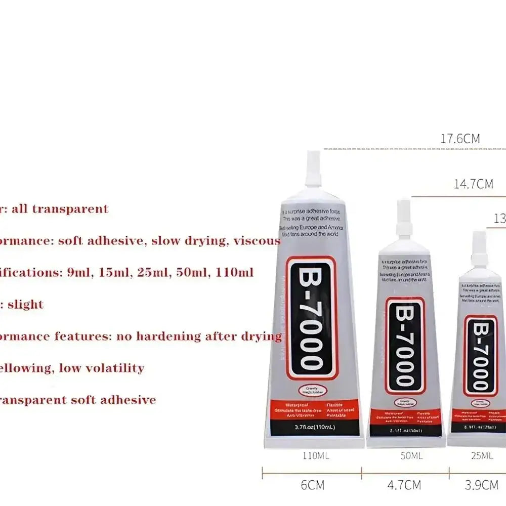 15ML 50ML 110ML B7000 Clear Contact Phone Repair Adhesive Universal Glass Plastic DIY Glue T7000 with Precision Applicator Glue