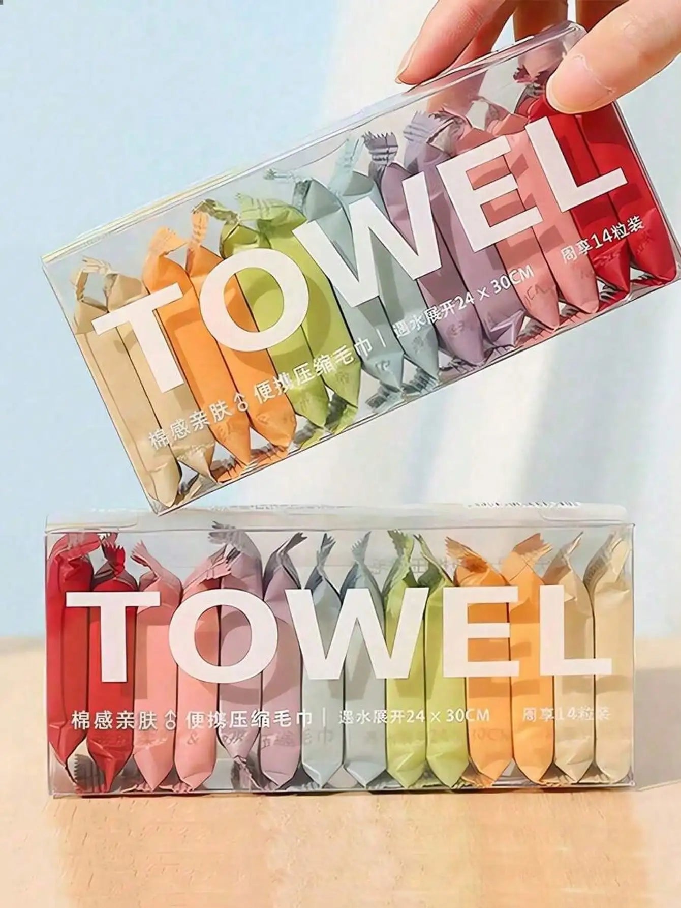Thickened Disposable Face Towels A Pack Of 14 Pieces Compressed Disposable Washcloths, Cruise Essentials, Travel Essentials, Portable, Lightweight, Durable, Stylish, For Home Compressed Travel Towels - Quick Dry Portable Disp