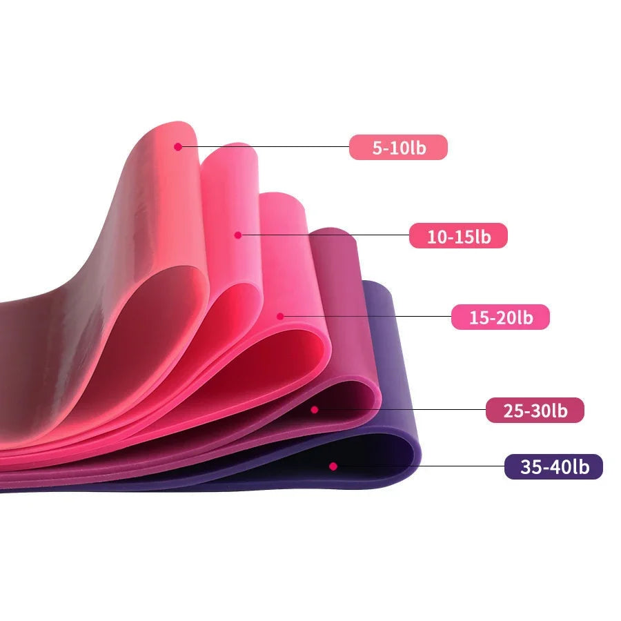 Elastic Resistance Bands for Fitness Home Training Yoga Sport Stretching Pilates Crossfit Workout Gym Equipment