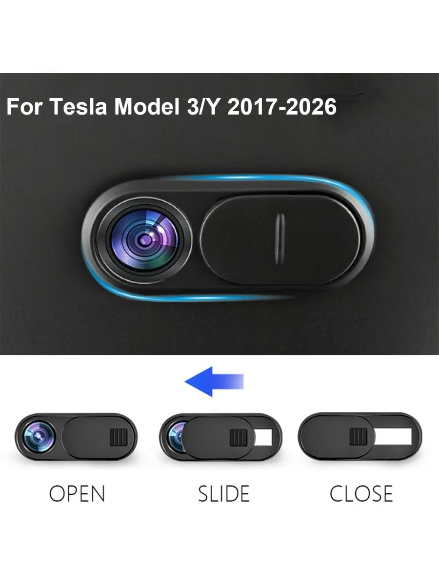 For Tesla Model Y Juniper 2025 Model 3 Car Camera Cover Webcam Slide Blocker 1/3/5 Pcs compatible with tablet PC Laptop iPad