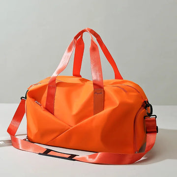 Large Capacity Fitness Bag Women's Handheld Oxford Cloth Yoga Sports Bag Fashionable Luggage Bag Wet And Dry Separation Can P...